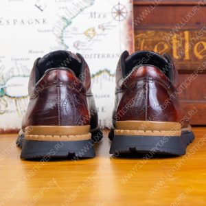 BERLUTI PLATOFF SCRITTO SNEAKER HONEY S5867 - Image 9