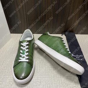 BERLUTI PLAYTIME SCRITTO SNEAKER BEETLE GREEN S5330-V2 - Image 4