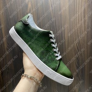 BERLUTI PLAYTIME SCRITTO SNEAKER BEETLE GREEN S5330-V2 - Image 6