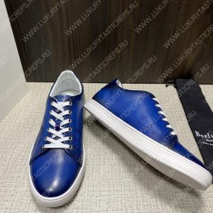 BERLUTI PLAYTIME SCRITTO SNEAKER BLUE S5330-V2 - Image 4