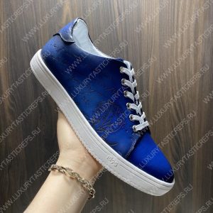 BERLUTI PLAYTIME SCRITTO SNEAKER BLUE S5330-V2 - Image 6