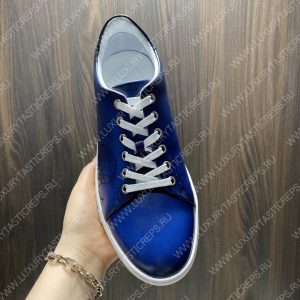 BERLUTI PLAYTIME SCRITTO SNEAKER BLUE S5330-V2 - Image 7