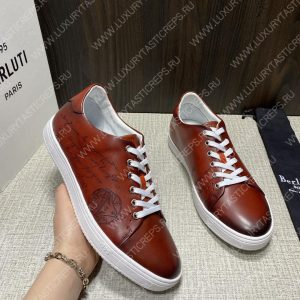 BERLUTI PLAYTIME SCRITTO SNEAKER TAN S5330-V2 - Image 3