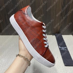 BERLUTI PLAYTIME SCRITTO SNEAKER TAN S5330-V2 - Image 6