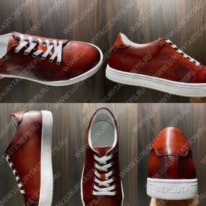 BERLUTI PLAYTIME SCRITTO SNEAKER TAN S5330-V2 - Image 9