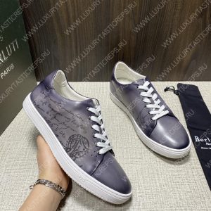 BERLUTI PLAYTIME SCRITTO SNEAKER LIGHT ALUMINUM S5330-V2 - Image 3