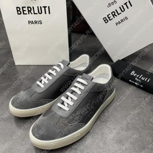 BERLUTI PLAYTIME SCRITTO SNEAKER DARK GREY S5830-BA8 - Image 4