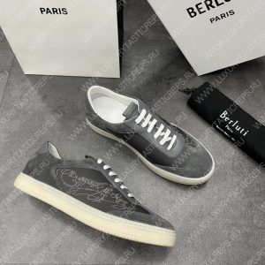 BERLUTI PLAYTIME SCRITTO SNEAKER DARK GREY S5830-BA8 - Image 6