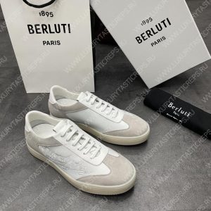 BERLUTI PLAYTIME SCRITTO SNEAKER WHITE S5830-BA8 - Image 3