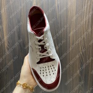 BERLUTI PLAYTIME SCRITTO SNEAKER WHITE AND RED S5304-V31 - Image 7