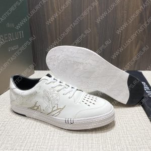 BERLUTI PLAYTIME SCRITTO SNEAKER WHITE S5304-V31 - Image 5