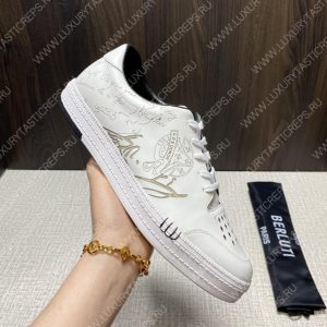 BERLUTI PLAYTIME SCRITTO SNEAKER WHITE S5304-V31 - Image 6