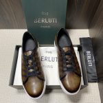BERLUTI SCRITTO SNEAKER BROWN S3402-V1