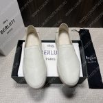 BERLUTI EDIN SCRITTO SLIP ON WHITE S5752-D2