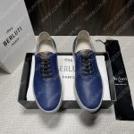 BERLUTI EDEN SCRITTO SNEAKER DARK BLUE S5710-D2