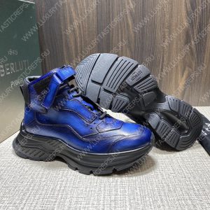 BERLUTI PLAYOFF LEATHER SNEAKER BLUE S5798-V1 - Image 4