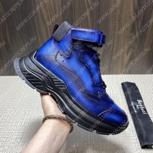 BERLUTI PLAYOFF LEATHER SNEAKER BLUE S5798-V1 - Image 5