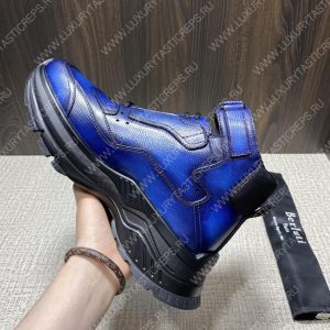 BERLUTI PLAYOFF LEATHER SNEAKER BLUE S5798-V1 - Image 7