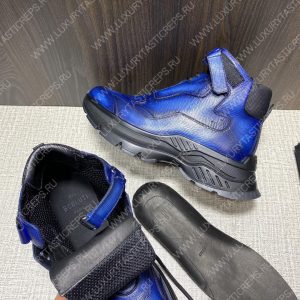 BERLUTI PLAYOFF LEATHER SNEAKER BLUE S5798-V1 - Image 8