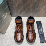 BERLUTI PLAYOFF LEATHER SNEAKER BROWN S5798-V1