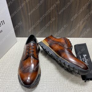 BERLUTI FAST TRACK SCRITTO SNEAKER TOBACCO BIS S5541 - Image 4