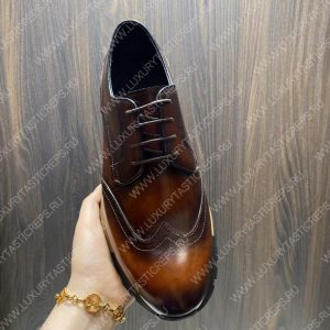 BERLUTI FAST TRACK SCRITTO SNEAKER TOBACCO BIS S5541 - Image 7