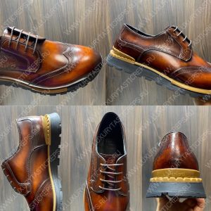 BERLUTI FAST TRACK SCRITTO SNEAKER TOBACCO BIS S5541 - Image 9