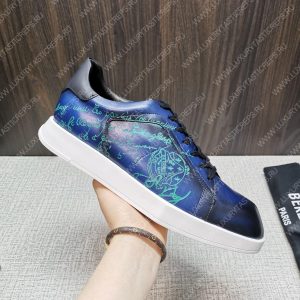 BERLUTI PLAYTIME PATCHWORK SNEAKER DARK AVEIRO S6062-V2 - Image 6