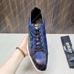 BERLUTI PLAYTIME PATCHWORK SNEAKER DARK AVEIRO S6062-V2 - Image 7