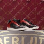 BERLUTI PLAYTIME SNEAKER BLACK AND RED S6163-V31