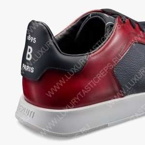 BERLUTI PLAYTIME SNEAKER BLACK AND RED S6163-V31 - Image 6