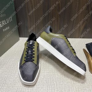 BERLUTI PLAYTIME SNEAKER BLACK AND KHAKI S6163-V31 - Image 4