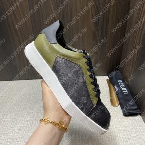 BERLUTI PLAYTIME SNEAKER BLACK AND KHAKI S6163-V31 - Image 6