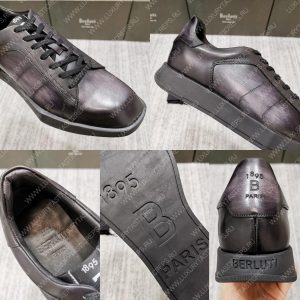 BERLUTI PLAYTIME SNEAKER BLACK GREY S5253-V1 - Image 9