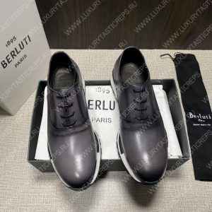 BERLUTI FAST TRACK SNEAKER BLACK GREY S5425-V2 - Image 4