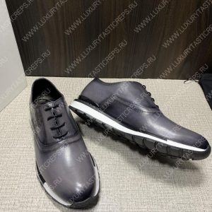 BERLUTI FAST TRACK SNEAKER BLACK GREY S5425-V2 - Image 7