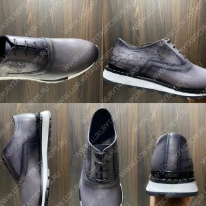 BERLUTI FAST TRACK SNEAKER BLACK GREY S5425-V2 - Image 9