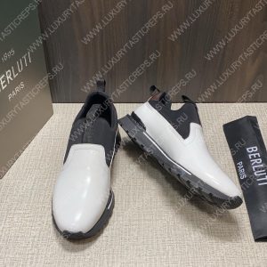 BERLUTI FAST TRACK SNEAKER BLACK AND WHITE S4970-GC - Image 4