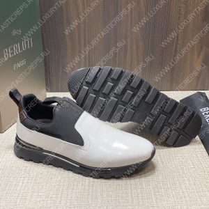 BERLUTI FAST TRACK SNEAKER BLACK AND WHITE S4970-GC - Image 5