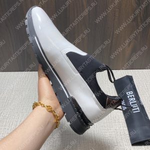 BERLUTI FAST TRACK SNEAKER BLACK AND WHITE S4970-GC - Image 8