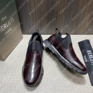 BERLUTI FAST TRACK SNEAKER BURGUNDY S4970-GC - Image 4