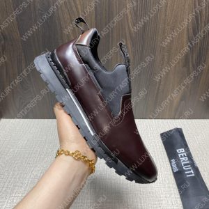 BERLUTI FAST TRACK SNEAKER BURGUNDY S4970-GC - Image 6