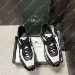 BERLUTI SHADOW KNIT SNEAKER BLACK AND WHITE S6132-Z5