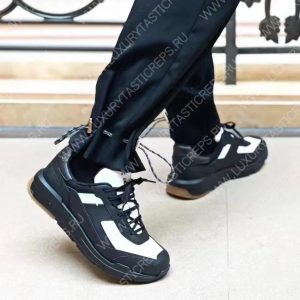 BERLUTI SHADOW KNIT SNEAKER BLACK AND WHITE S6132-Z5 - Image 7