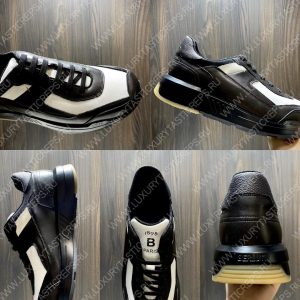 BERLUTI SHADOW KNIT SNEAKER BLACK AND WHITE S6132-Z5 - Image 8