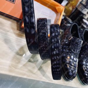 BERLUTI ALESSANDRO DEMESURE ALLIGATOR OXFORD GREY S1412-E2 - Image 3