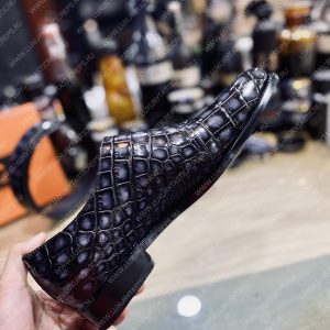 BERLUTI ALESSANDRO DEMESURE ALLIGATOR OXFORD GREY S1412-E2 - Image 6