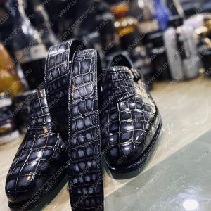 BERLUTI ALESSANDRO DEMESURE ALLIGATOR OXFORD GREY S1412-E2 - Image 8