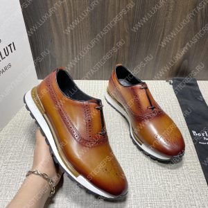 BERLUTI FAST TRACK SNEAKERS REDDISH BROWN S3873-V1 - Image 3
