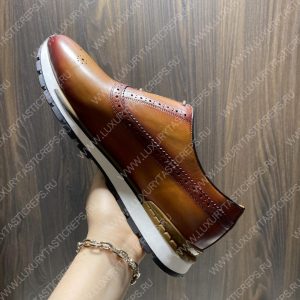 BERLUTI FAST TRACK SNEAKERS REDDISH BROWN S3873-V1 - Image 8